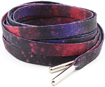 Rope Lace Galaxy Print Flat Laces Watch The Throne WTT (Magenta)