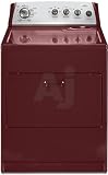 Whirlpool WGD5700VH 29' Gas Dryer with 7.0 cu. ft. Capacity, 14 Cycles, 5 Temperature Options, AccuDry Sensor, Wrinkle Shield Option, Interior Drum Light and Hamper Door: Magna Red Gloss
