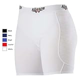 Alleson Girl s Pro-Model Softball Sliding Shorts WHITE GL