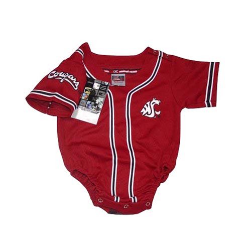 Buy Washington State University Cougars NCAA Baseball Infant baby Onesie Jersey 18-24 mos. by Colosseum