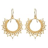 Satya Jewelry Gold Vermeil Lovely Lace Earring