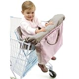 Beaba Baby Shopping Trolley Comfort Seat (Beige & Pink)