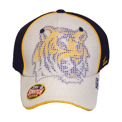 NCAA LOUISIANA TIGER FLEX FIT STRETCH YOUTH HAT CAP LSU