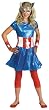 Tween and Teen Captain America Girl Costume