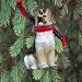 German Shepherd Tan/Blk Ornament - Hanging Christmas Ornament