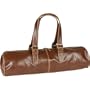 agoy Faux Leather Saddle Yoga Bag (Brown)