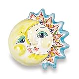 Handmade Sun and Moon Plaque From Italy