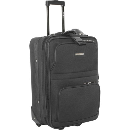 Travelers Choice Voyager 21 Rolling Carry-On Case - Black