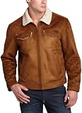 Levis Men's Faux Shearling Trucker Jacket,Chestnut,Small