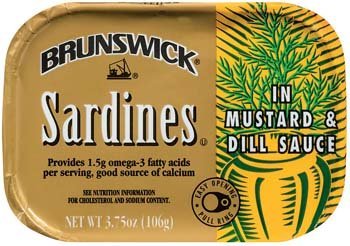 Brunswick Sardines in Mustard & Dill Sauce 3.75 oz