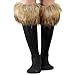 ECOSCO Women Soft Cozy Fuzzy Faux Fur Leg Warmers Socks Boots Cuffs Cover