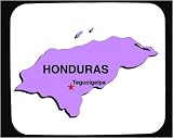 Decorated Mouse Pad with map, vector, honduras