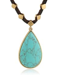 Lucky Brand Leather Pendant Necklace, 20"