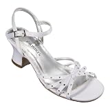 Girls' Xhilaration Myrlene Strappy Sandals - White