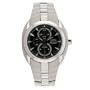 Seiko Men's SNAC17 Arctura Stainless Steel Chronograph Black Dial Alarm Watch