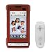 LG DARE VX-9700 RED Solid Hard Plastic Snap-On Protective Faceplate Carrying Case + Removable Belt Clip ...Plus FREE GIFT Universal Screen Protector!!!