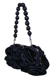 Produkt-Bild: Elegante Tasche mit Bl&uuml;tenapplikation in Dunkelblau