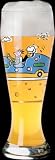 Review Ritzenhoff Tableware  / Weizen Beer Glass, Beer King, Designer Color Enamel w/ Matching Drink Coaster in Gift Box