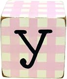 New Arrivals Letter Block Y, Pink/White