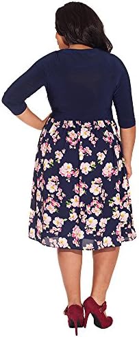 IGIGI Women's Plus Size Brittany Dress in Midnight Blossom 14/16