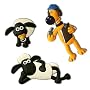 3D K�hlschrankmagnet Set - "Shaun das Schaf": Shaun, Timmy und Bitzer im Dreierpack