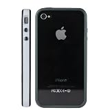Silicone and Plastic Assembly Bumper for iPhone 4 White / Black(AT&T)