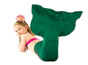 Sparkly Mermaid Tail By Applejack Apparel (Medium 5-7, Green)