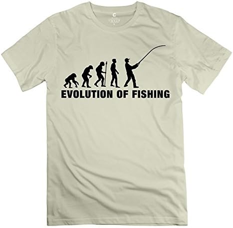 Classic Evolution Fishing Tshirt - Male's Tees Natural Size M