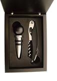 Boxed Wine bottle corkscrew and stopper Gift Set ~ French