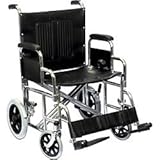 Roll Easy Desk Length Chrome Transport Chair #H1905