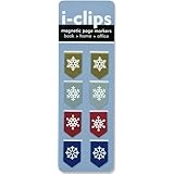 Snowflakes i-clip Magnetic Bookmark (Set of 8 Magnetic Bookmarks, Page Markers)