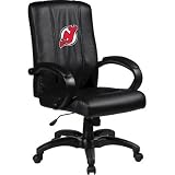 Home Office Chair with NHL Logo Panel Team: New Jersey Devils