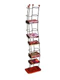 ATLANTIC 1386 Wave 74-DVD Wire Towers (Black/Cherry)
