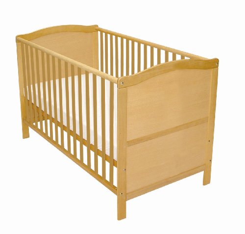 roba 181 - Kombikinderbett, 60 x 120 cm, Schichtholz mit Echtholzfurnier, 3-fach h&ouml;henverstellbar
