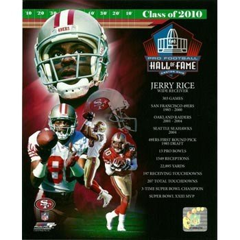 Jerry Rice 49ers Hall of Fame Collage 8x10 Photo