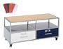 Locker Style Media Cart (Multi) (47"L x 19"W x 21.5"H)