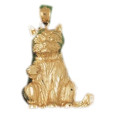 Cheap Girls Jewelry Dazzlers Solid 14k Gold Cat Charm Pendant Available in three colors from jewelsberry (weights: 7.9 grams only) For Sale Cheap Girls Jewelry Dazzlers Solid 14k Gold Cat Charm Pendant Available in three colors from jewelsberry (weights: 7.9 grams only) For Sale