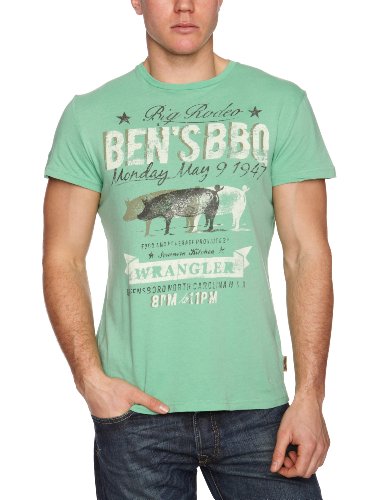 Wrangler Herren T-Shirt W7723FPA1, Gr. 64/66 (XXX), Gr&uuml;n (green spruce A1) Preisvergleich