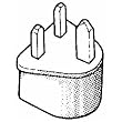 Franzus NW-135C Foreign Adapter Plug