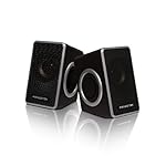 Princeton プリンストン USB電源式スピーカー(デュアルパッシブラジエーター搭載) 有線式リモコン付き シルバー PSP-DPRS