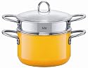 Silit 3-3/4-Quart Pasta Pot with Insert, Crazy Yellow