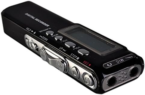 LOBZON Black 8GB Dictaphone Digital Activated Voice Recorder