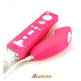 Pink Silicone Skin Case For Nintendo Wii Remote and Nunchuk