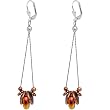 Handcrafted Wheel of Fortune Dichroic Glass Leverback Earrings