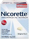 Nicorette Gum, 4mg, 170ct