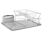Polder KTH-6112 Two-Tier Dish Rack System, Stainless Steel