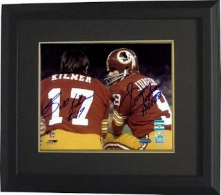 Sonny Jurgensen Autographed/Hand Signed Washington Redskins 8x10 Photo Custom Framed- 2 Sig