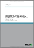 Produkt-Bild: Buchrezension zu: Schmidt, Manfred / Zohlnh&ouml;fer, R. (Hrsg.) (2006) Regieren in Deutschland. Innen- und Au&szlig;enpolitik seit 1949, VS Verlag
