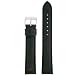 Extra Long Watch Band Genuine Leather Calfskin Black 22 millimeters Tech Swiss