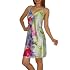 Womens Watercolor Sleepwear: Silk Nighty / Loungewear Pajama Gown